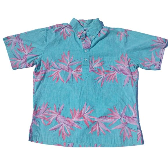 Reyn Spooner Hawaiian Shirt Reverse Pattern Medium - Picture 1 of 5